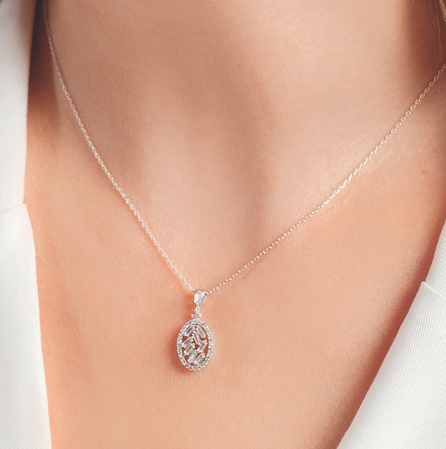 lab grown diamond pendants